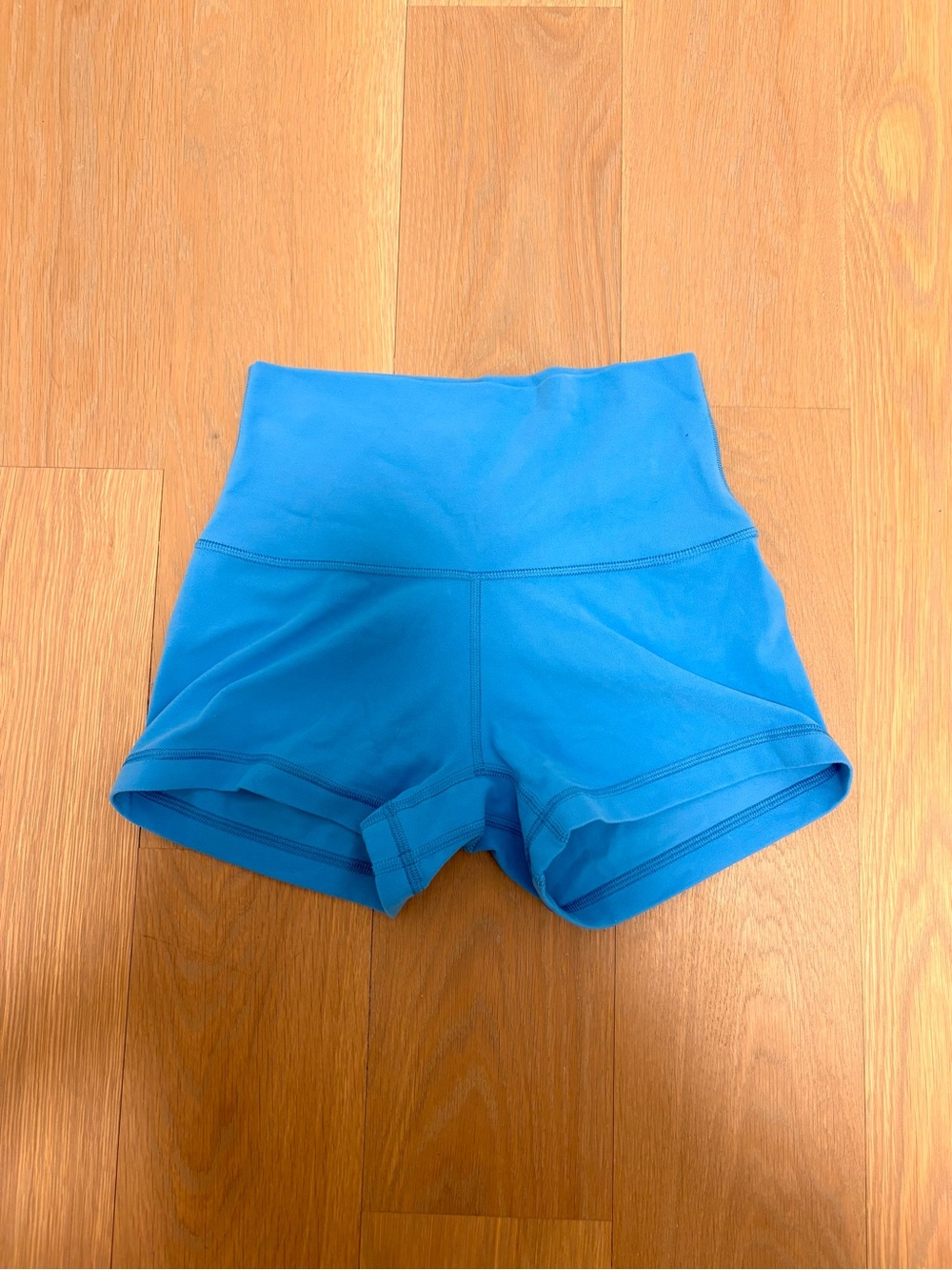 Aritzia High-Waist Athletic Shorts in Electric Blue